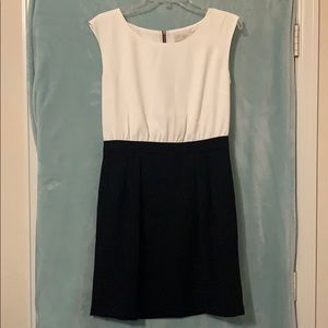LOFT Black and white dress